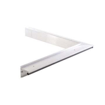 EPDM daktrim • binnenhoek 45mm. • incl. koppelstukken, schroeven en volgringen